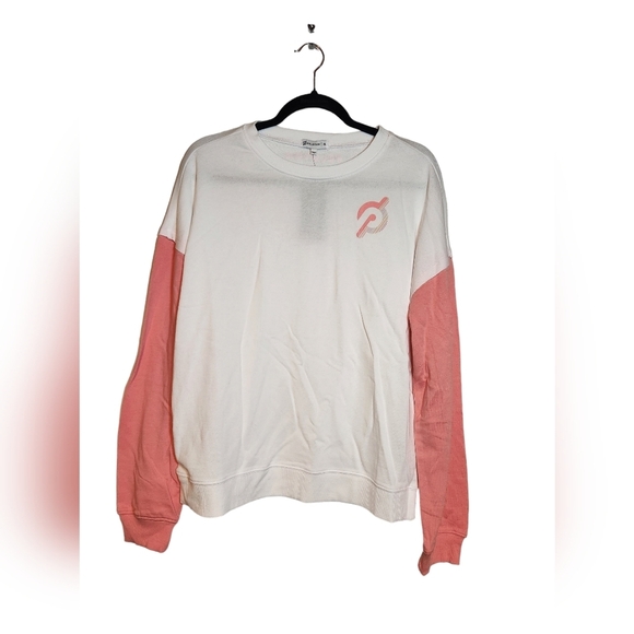 Peloton Coral Unwind Pullover Sweatshirt Size L Activewear - Picture 6 of 7